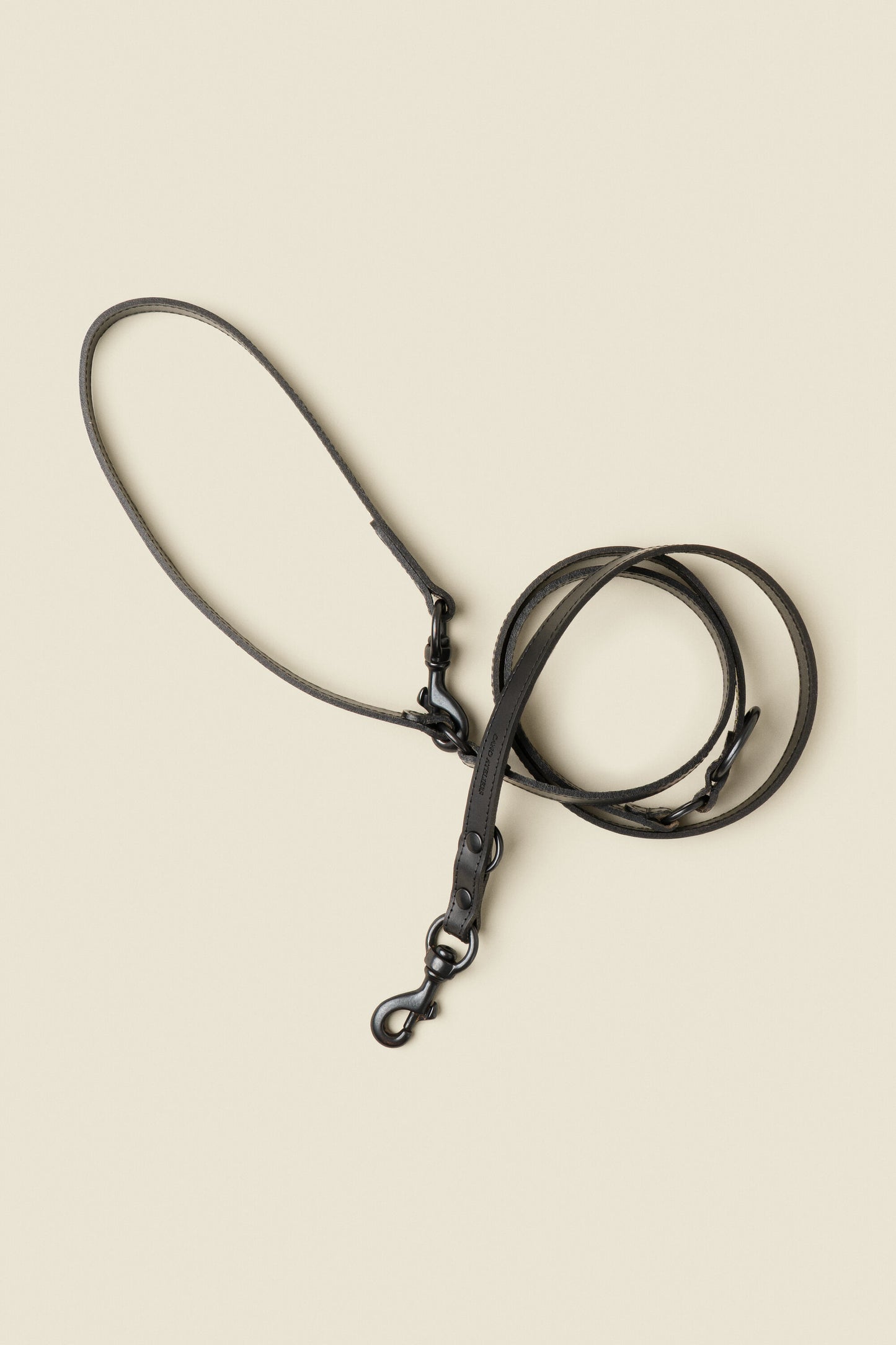 BLACK ON BLACK LEASH